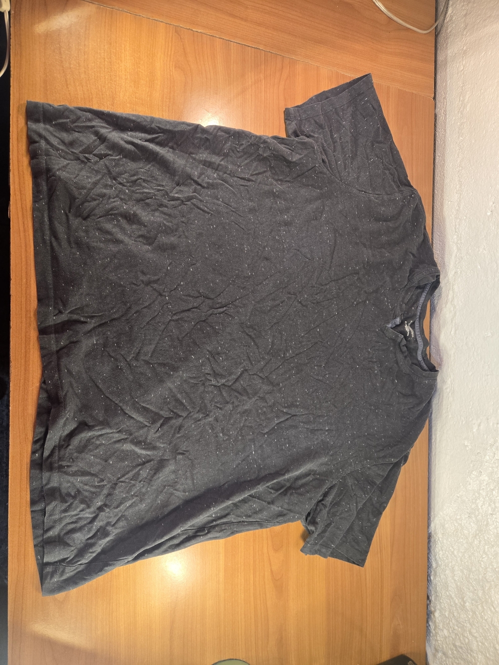 Roundtree & Yorke XXL Black Speckled Short Sleeve T-Shirt Cotton Blend